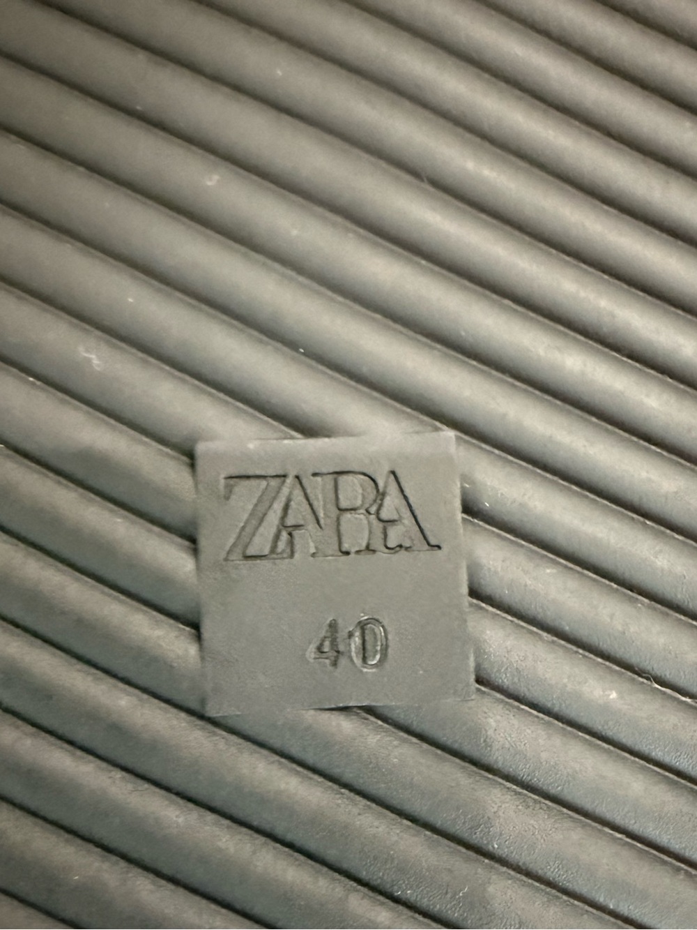 Zara Blue Velvet Never Worn Slides - Picture 4 of 6
